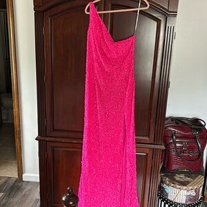Size 20 Sherri Hill Gown —Hot Pink
